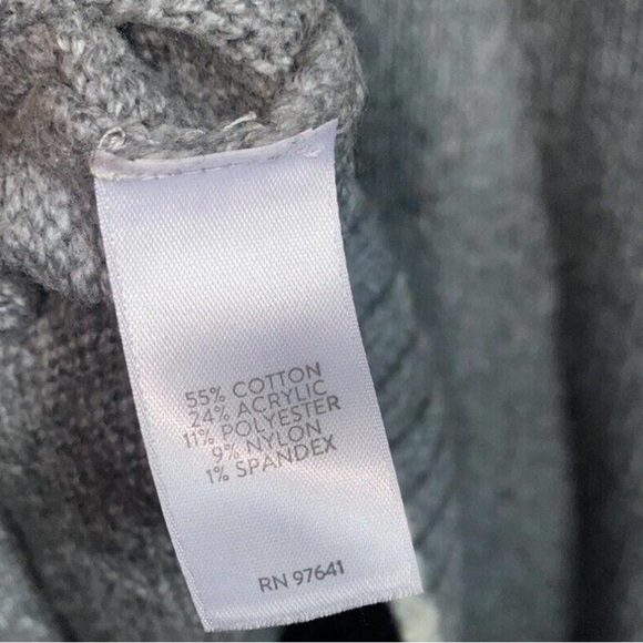 J. Jill Gray and Cream Snowflake Crewneck Sweater - Picture 5 of 5